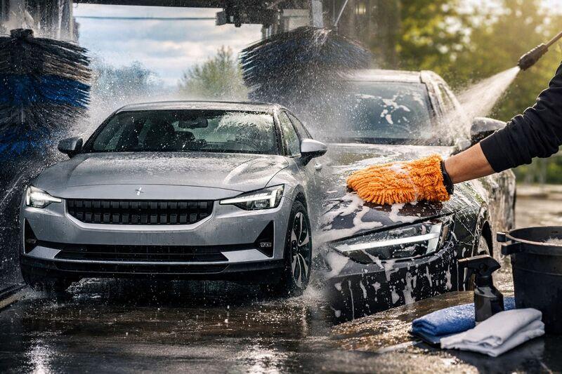 Näin peset Polestar-sähköauton oikein